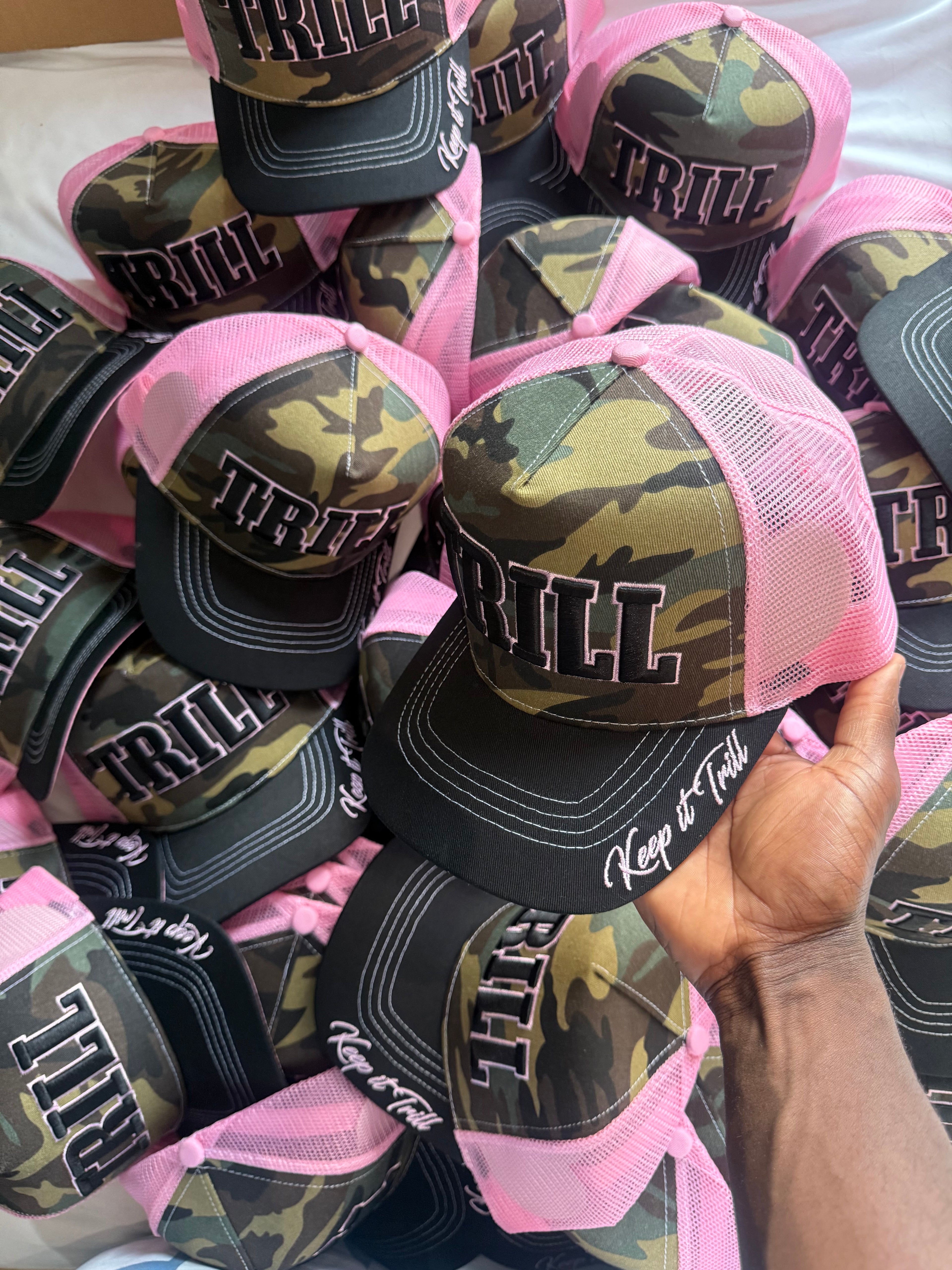 TRILL 'Camo Rosé' Trucker